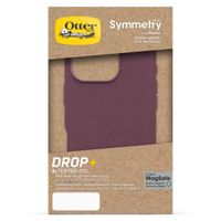 OtterBox Coque en cuir de cactus Symmetry MagSafe Apple iPhone 16 Pro - Maroon Bells