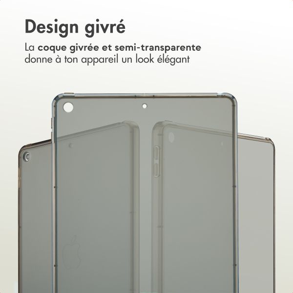 Accezz Coque Frosted Apple iPad 9 (2021) 10.2 pouces / iPad 8 (2020) 10.2 pouces / iPad 7 (2019) 10.2 pouces - Noir