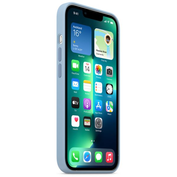 Apple Coque en silicone MagSafe Apple iPhone 13 Pro - Blue Fog