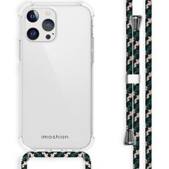 imoshion Coque arrière transparente avec cordon Apple iPhone 13 Pro - Green Multi Color