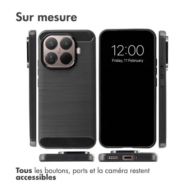 imoshion Coque Brushed Xiaomi 15T Pro - Noir