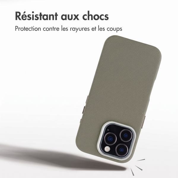 Accezz Coque arrière Mesh avec MagSafe Apple iPhone 16 Pro - Gris foncé