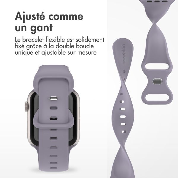 imoshion Bracelet en silicone⁺ Apple Watch | 44/45/46/49 mm - Taille M/L - Lavender