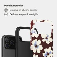 Selencia Coque arrière Vivid Apple iPhone 18 Pro Max / 17 Pro Max - Choco Flower Pop