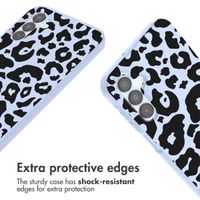 imoshion Coque design en silicone avec cordon Samsung Galaxy A15 (5G/4G) - Animal Lila