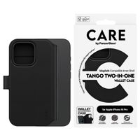 CARE by PanzerGlass Étui de télephone portefeuille Tango 2 en 1 avec MagSafe Apple iPhone 16 Pro - Black