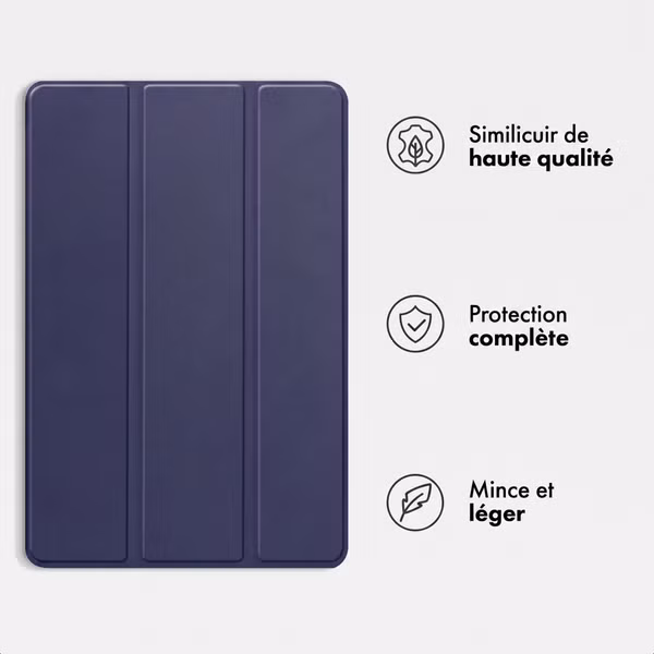 imoshion Coque tablette Trifold Lenovo Tab M11 - Bleu foncé