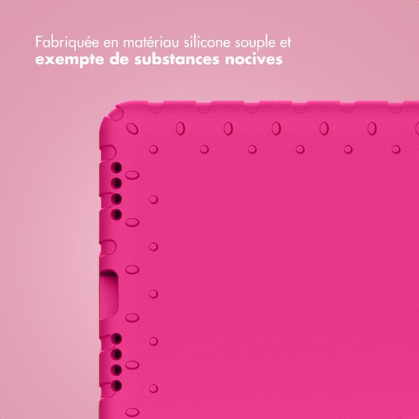 imoshion Coque kidsproof avec poignée Apple iPad 11 (2025) 11 pouces A16 / iPad 10 (2022) 10.9 pouces - Rose