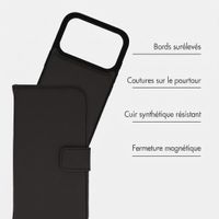 imoshion Étui portefeuille luxe 2-en-1 amovible Apple iPhone 18 Pro / 17 Pro - Noir