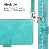imoshion Etui de télephone portefeuille avec cordon Samsung Galaxy S25 / S24 - Turquoise