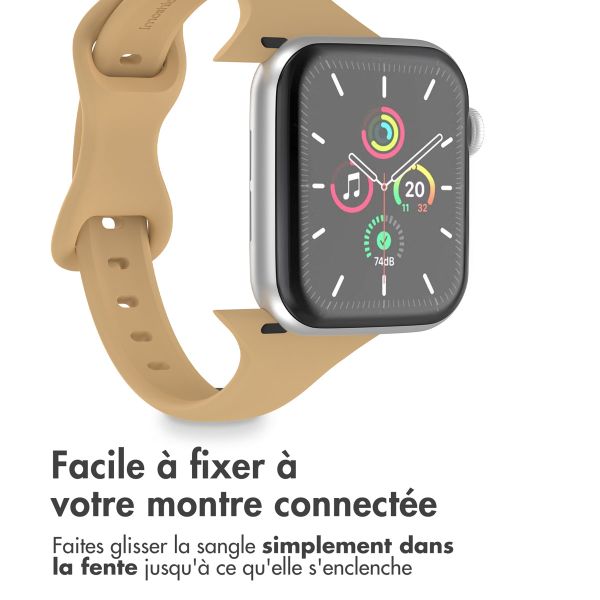 imoshion Bracelet slim en silicone Apple Watch | 38/40/41/42 mm - Walnut