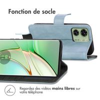 imoshion Étui de télephone portefeuille de luxe Motorola Edge 40 - Bleu clair