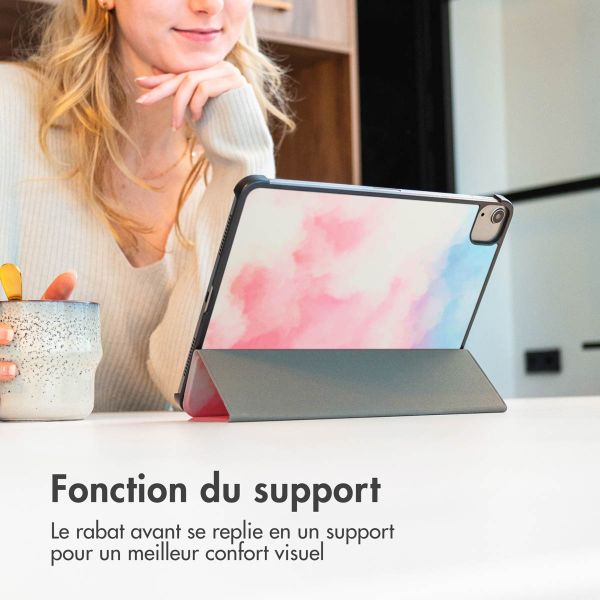 imoshion Coque tablette Design Trifold Apple iPad 6 (2018) 9.7 pouces / iPad 5 (2017) 9.7 pouces / Air 2 (2014)/Air 1 (2013) - Sky
