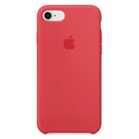 Apple Coque en silicone Apple iPhone SE (2022 / 2020) / 8 / 7 - Red Raspberry