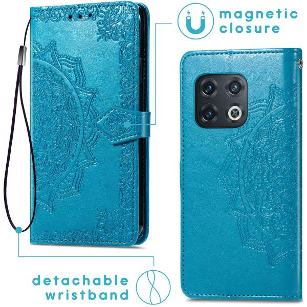 imoshion Etui de télephone Mandala OnePlus 10 Pro - Turquoise