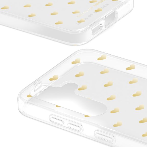 iDeal of Sweden Coque Clear MagSafe Samsung Galaxy S24 - Golden Hearts
