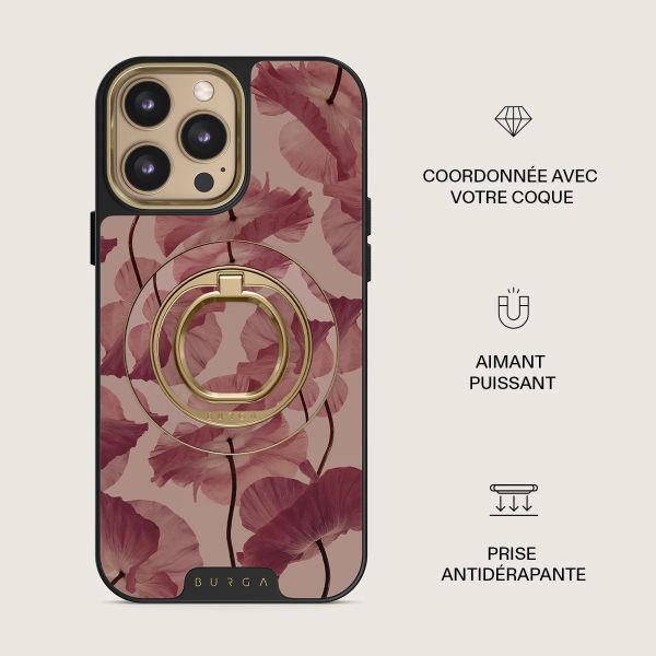 Burga Anneau de téléphone Magnetic Ringholder Gold - Compatible avec MagSafe - Tender Kiss