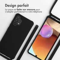 imoshion Coque en silicone avec cordon Samsung Galaxy A32 (4G) - Noir