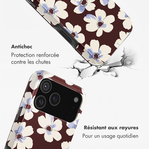 Selencia Coque arrière Vivid Apple iPhone 17 Pro - Choco Flower Pop