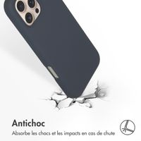 Accezz Coque Liquid Silicone avec MagSafe Apple iPhone 16 Pro Max - Bleu foncé