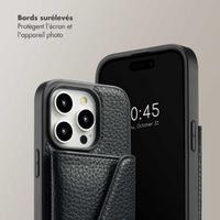 Selencia Coque de télephone Sera avec cordon et porte-cartes enveloppe Apple iPhone 14 Pro - Noir