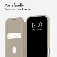 imoshion Bookcase transparente avec MagSafe Apple iPhone 18 Pro Max / 17 Pro Max - Beige