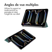 imoshion Coque tablette Trifold Apple iPad Pro 11 (2025) M5 / (2024) M4 - Vert foncé