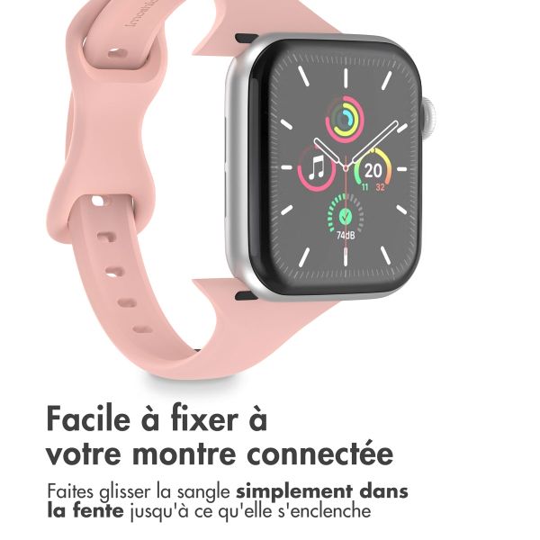 imoshion Bracelet slim en silicone Apple Watch | 38/40/41/42 mm - Retro Pink