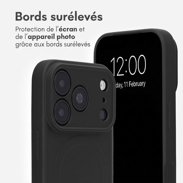 imoshion Coque Couleur avec MagSafe Apple iPhone 18 Pro / 17 Pro - Noir