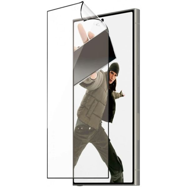 PanzerGlass Protection d'écran Matrix Recycled Ultra-Wide Fit Anti-bactérienne avec applicateur Samsung Galaxy S24 Ultra