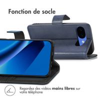 imoshion Étui de télephone portefeuille de luxe Google Pixel 10a - Bleu foncé