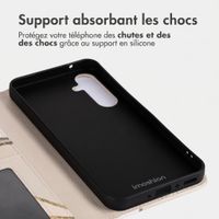 imoshion Étui de télephone portefeuille Design Samsung Galaxy A35 - Beige Graphic