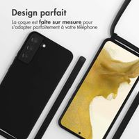 imoshion Coque en silicone avec cordon Samsung Galaxy S22 Plus - Noir