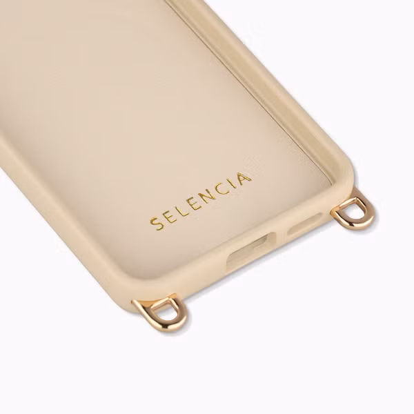 Selencia Coque arrière Rivièra avec MagSafe avec crochets amovibles Samsung Galaxy S26 - Milky Latte