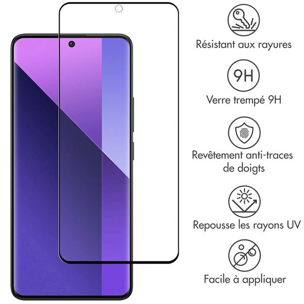 Accezz Protection d'écran en verre trempé Full Cover Xiaomi Redmi Note 13 Pro Plus (5G)