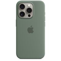 Apple Coque en silicone MagSafe Apple iPhone 15 Pro - Cypress