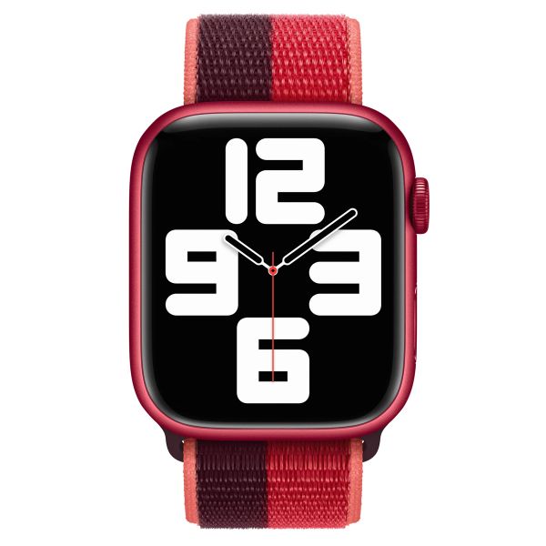 Apple Bracelet Sport Loop Apple Watch | 44/45/46/49 mm - Black / Red
