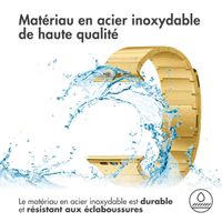 Selencia Bracelet magnétique en acier Apple Watch | 38/40/41/42 mm - Doré