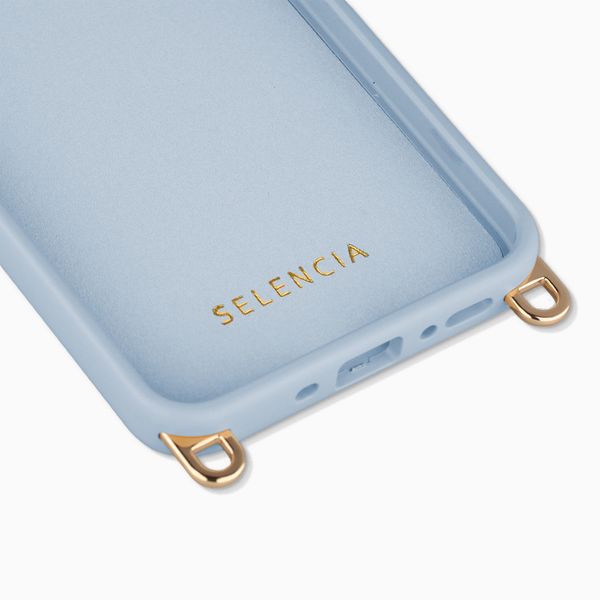 Selencia Coque arrière Rivièra avec MagSafe avec crochets amovibles Samsung Galaxy A37 (5G) - Powder Blue