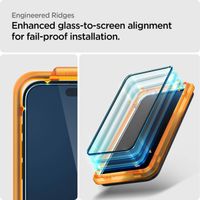 Spigen Protection d'écran en verre trempé AlignMaster Cover Apple iPhone 15