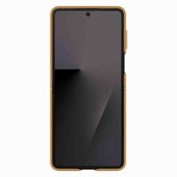 Samsung Original Coque KindSuit en Cuir Végan Samsung Galaxy Z Flip 7 - Camel