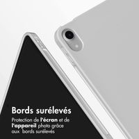 Accezz Coque tablette portefeuille Smart Silicone Apple iPad Air 11 pouces (2026) M4 / (2025) M3 / (2024) M2 / Air 5 (2022) / Air 4 (2020) - Gris