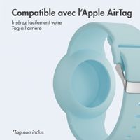 imoshion Bracelet AirTag pour enfants - Étui pour Apple AirTag - Taille unique - Denim Blue