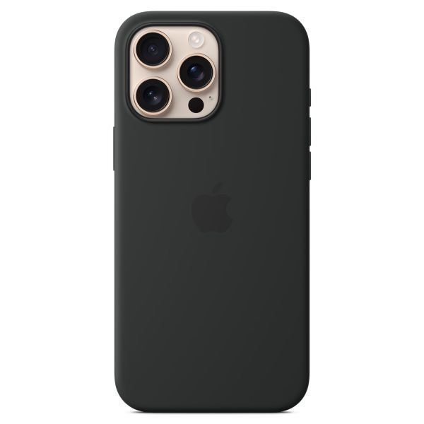 Apple Coque en silicone MagSafe Apple iPhone 16 Pro Max - Black