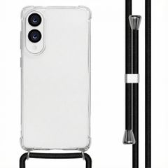 imoshion Coque arrière transparente avec cordon Samsung Galaxy S25 Edge - Noir