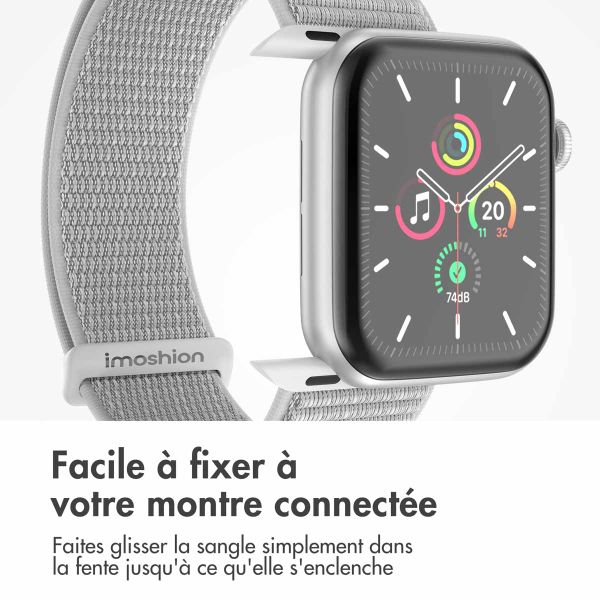 imoshion Bracelet en nylon Apple Watch | 44/45/46/49 mm - Seashell