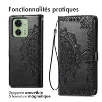 imoshion Etui de télephone Mandala Motorola Edge 40 - Noir