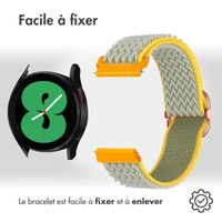 imoshion Bracelet en nylon élastique  - Connexion universelle 20 mm - Green & Yellow