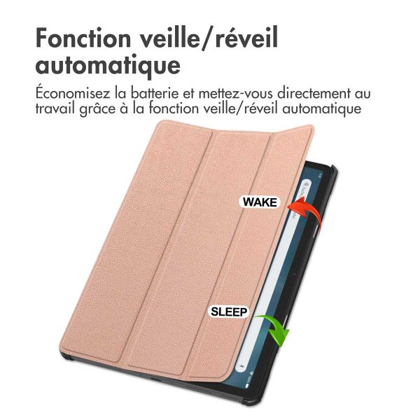 imoshion Coque tablette Trifold Amazon Fire Max 11 - Rose Doré
