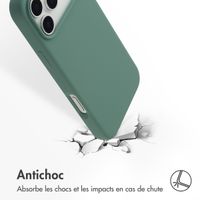 Accezz Coque Liquid Silicone avec MagSafe Apple iPhone 17 Pro Max - Vert foncé